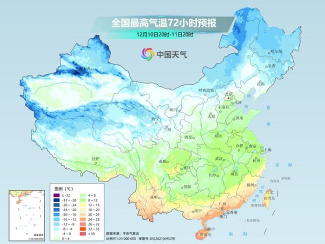 全国气温连跌 多地迎初雪冷空气上演“车轮战” 