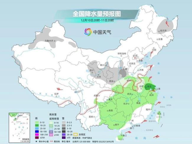 全国气温连跌 多地迎初雪冷空气上演“车轮战” 