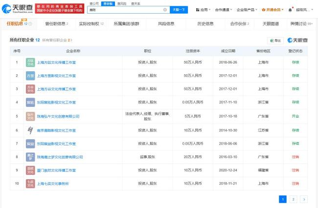 揭秘鹿晗商业版图 目前关联12家企业 全资持股引关注