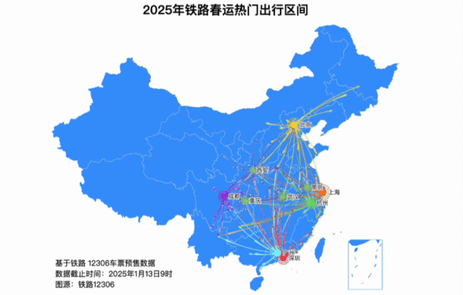 12306：将在这些区间增开夜间高铁