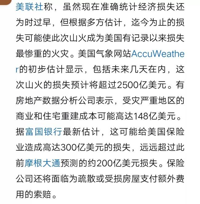 洛杉磯山火燒掉四個(gè)月GDP 城市管理亂象暴露