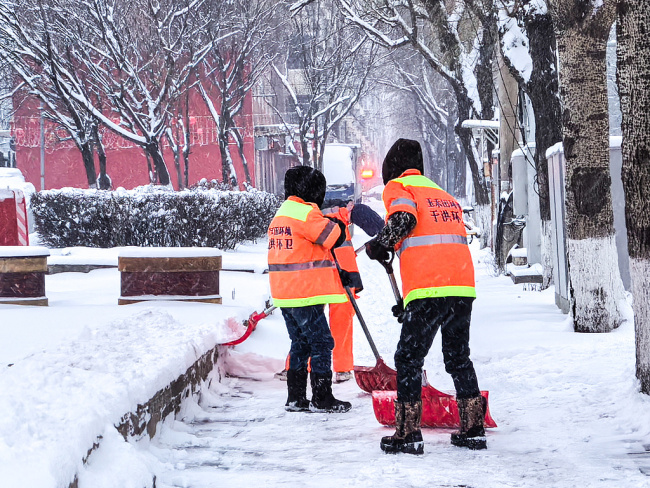 辽宁多地暴雪 最大降雪在丹东 本轮降雪影响春运出行