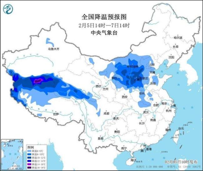 蛇年首個(gè)寒潮預(yù)警來了 全國大范圍降溫