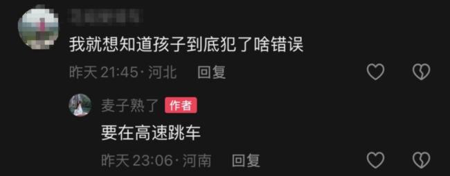 女子高速停车打孩子 当事人回应 因孩子要跳车