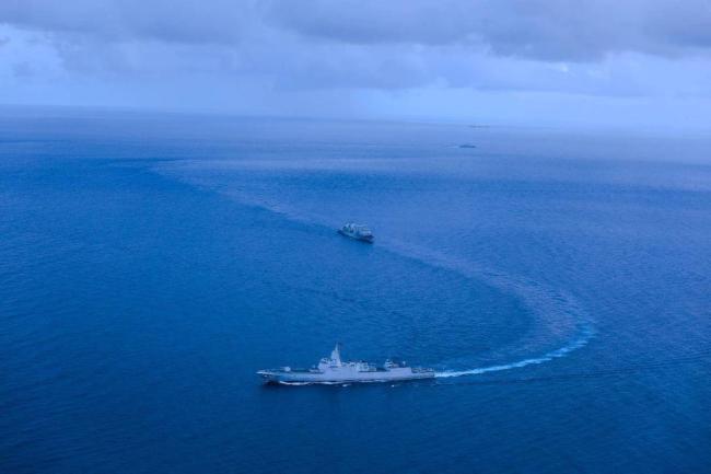 海軍艦艇編隊(duì)實(shí)彈射擊現(xiàn)場(chǎng)畫面來了