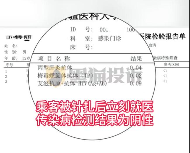 南航乘客遭廢棄針頭扎出血索賠10萬 引發(fā)網(wǎng)友熱議