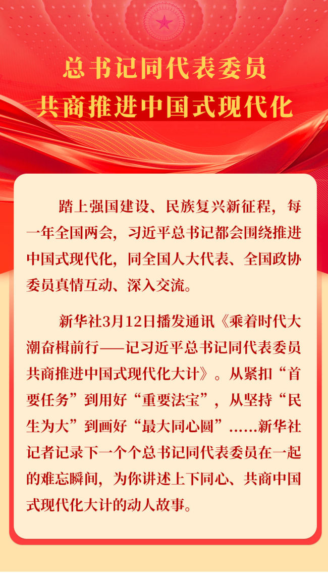 总书记同代表委员共商推进中国式现代化