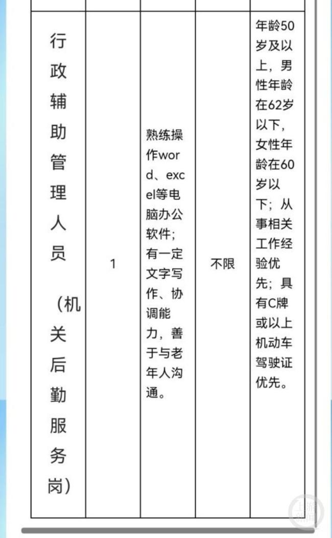 廣州一老干局招聘要求年齡50歲以上 只招退休人員引發(fā)關(guān)注