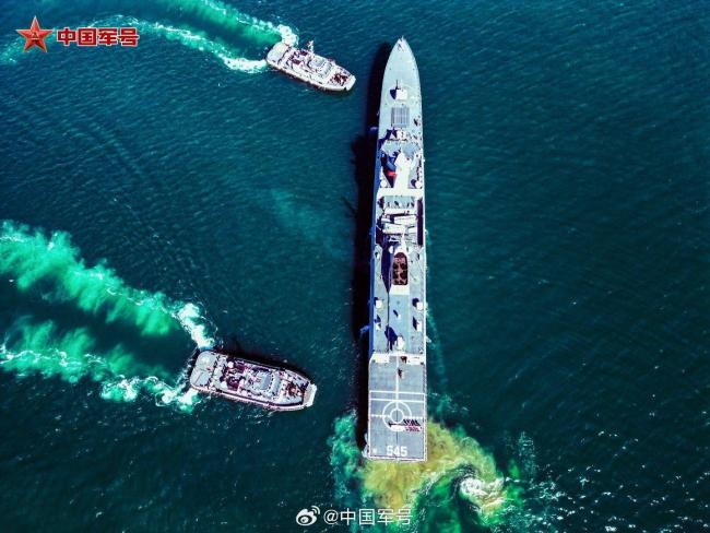 高清大圖！九圖帶你看漯河艦最新訓練畫麵