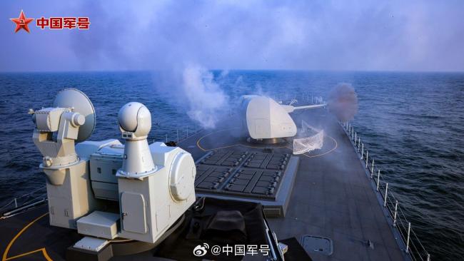 高清大圖！九圖帶你看漯河艦最新訓練畫麵