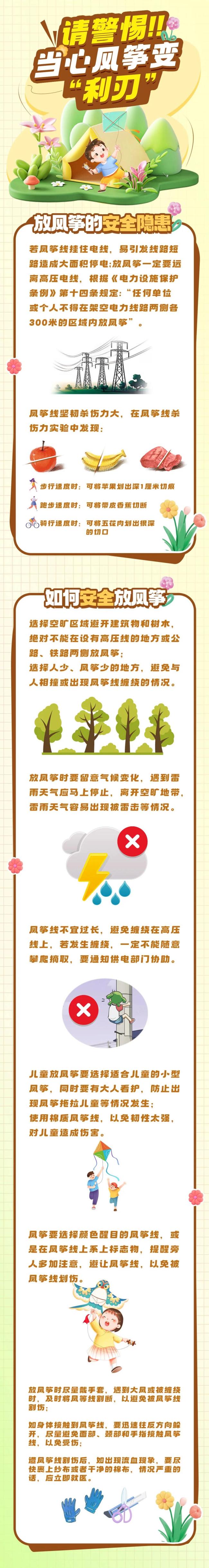 又到风筝季，2天3起“割喉”！17岁男孩被风筝线割伤脖子缝21针 春游暗藏风险