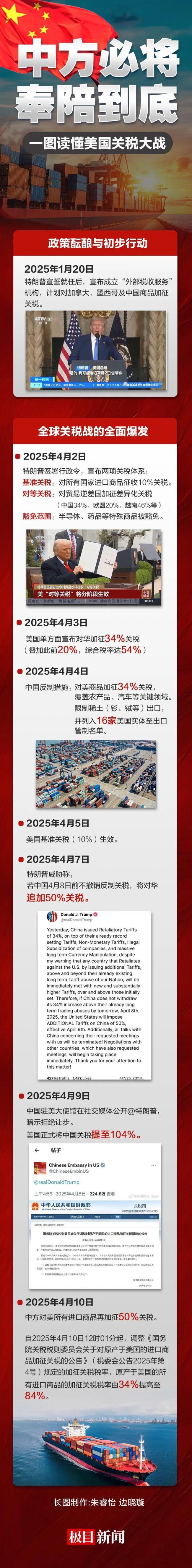 施压威胁没用中方奉陪到底