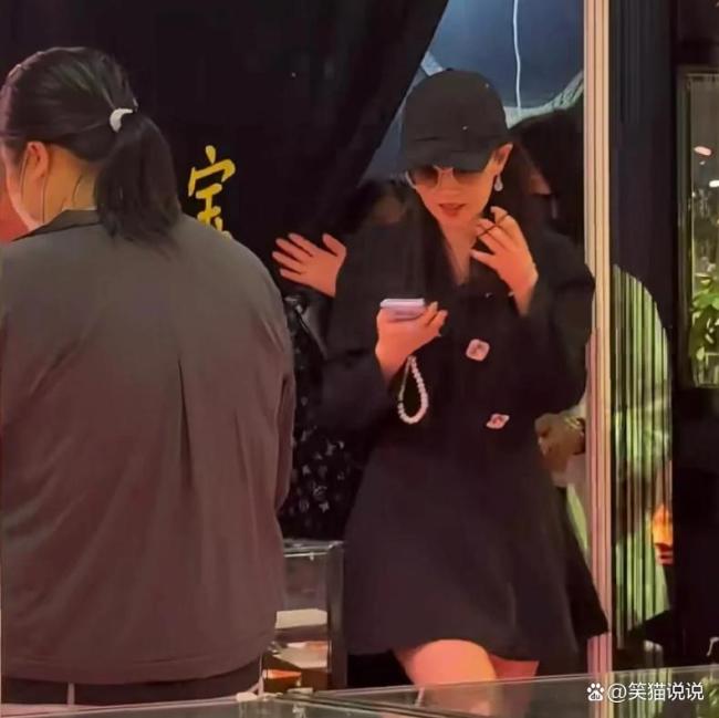 刘亦菲逛珠宝展被偶遇
