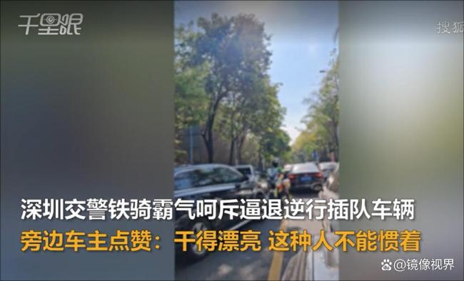 鐵騎霸氣逼退逆行插隊(duì)車(chē)輛 贏得車(chē)主紛紛點(diǎn)贊
