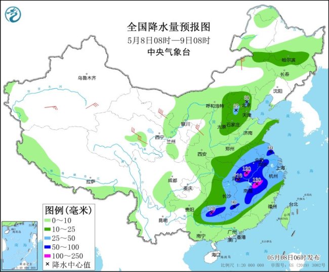 江南华南有较强降水和强对流过程 关注次生灾害防御