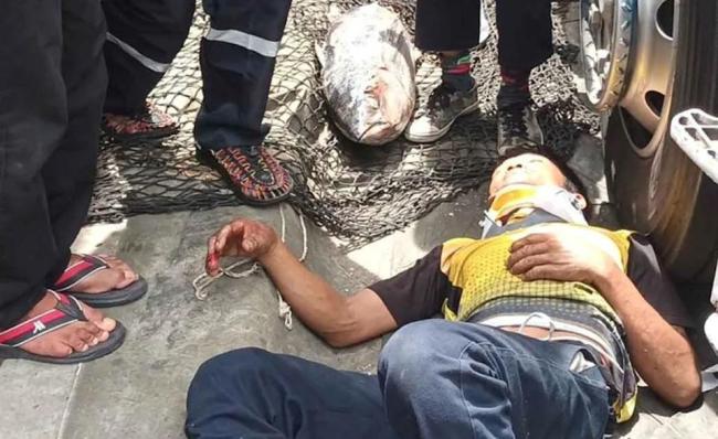 泰國貨車司機被金槍魚砸傷 離奇事故引關(guān)注