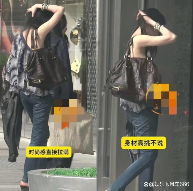 王菲女兒李嫣罕見露面 氣質(zhì)型美女逛街