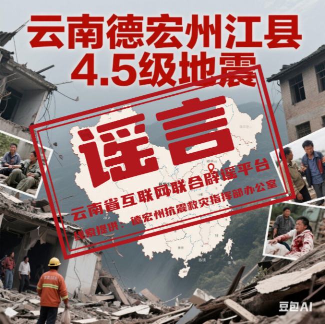云南省德宏州辟謠：這些關(guān)于地震的傳言是假的,！