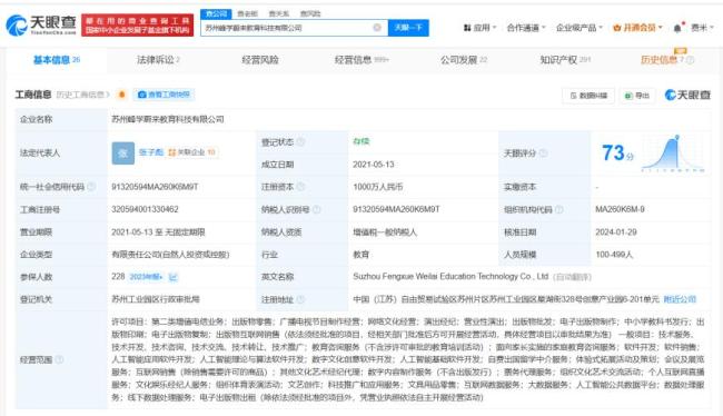 張雪峰公司注冊(cè)姩菡商標(biāo) 女兒名字成品牌標(biāo)識(shí)