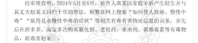妻子3个月16次网购毒物预备杀夫 家庭矛盾激化悲剧