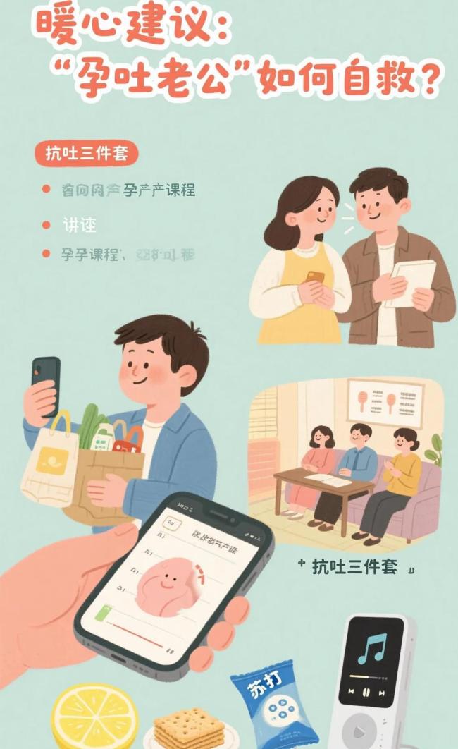女子懷孕而老公吐個(gè)不停 真愛孕吐引發(fā)熱議