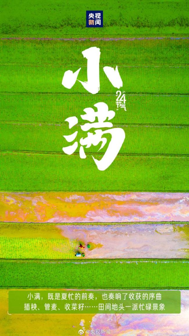 521遇上小滿 傳遞祝福 願你收獲雙倍美好！