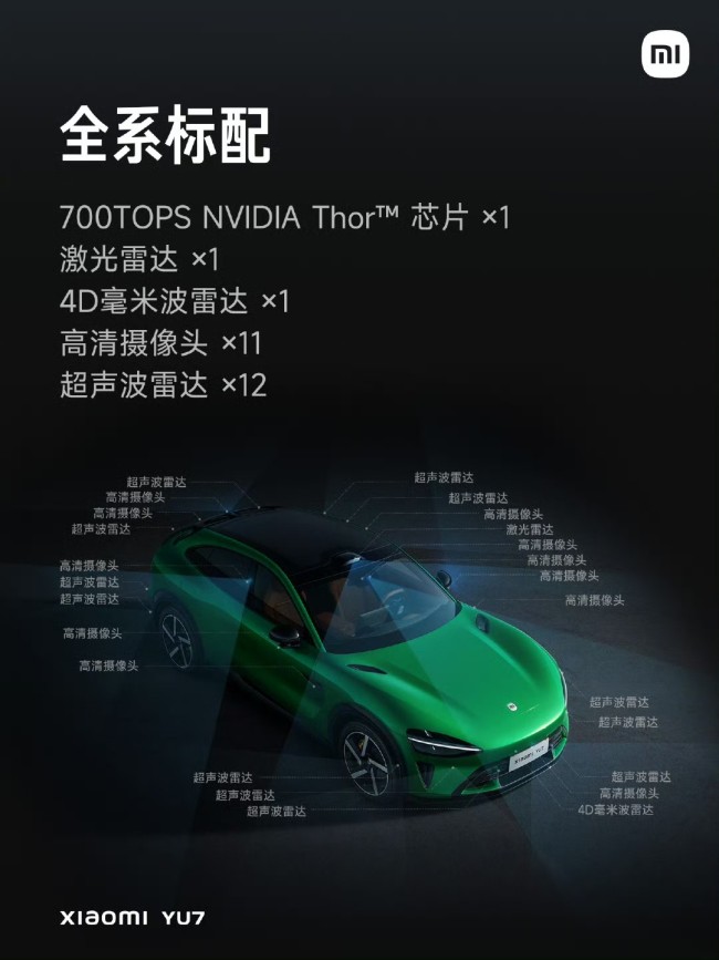 小米YU7正式發(fā)布 多版本車型亮相