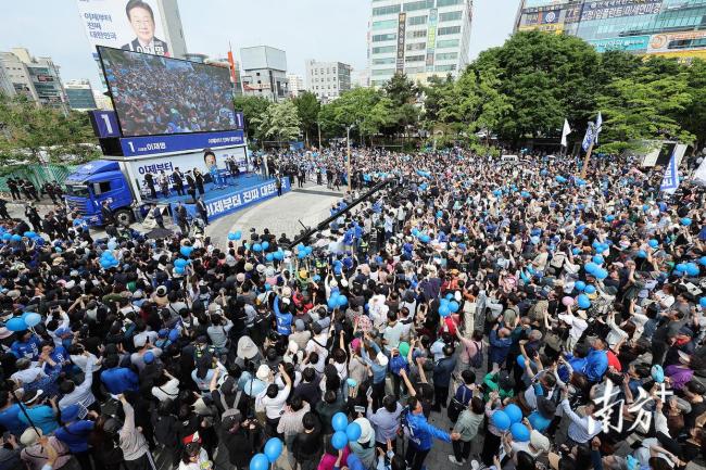 韓國(guó)大選進(jìn)入倒計(jì)時(shí) 誰能笑到最后 李在明領(lǐng)先優(yōu)勢(shì)縮窄