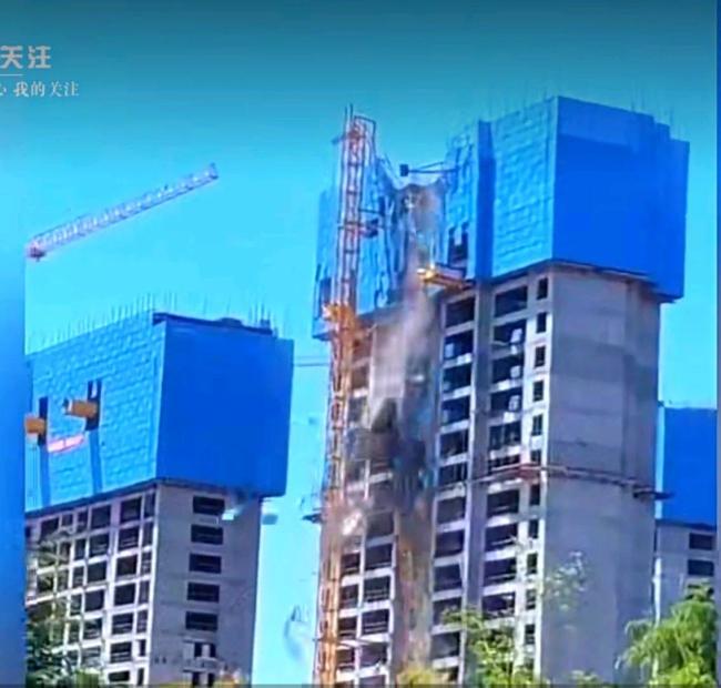 塔吊折斷致3死現(xiàn)場(chǎng)視頻曝光 事故原因正在調(diào)查