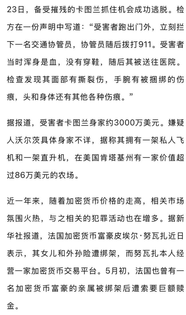 意大利富翁遭绑架一嫌犯被捕 加密之王落网