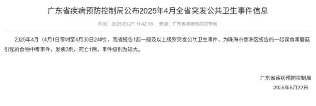 误食毒蘑菇可能致死