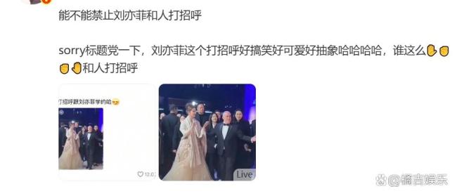能不能禁止劉亦菲和人打招呼：她連揮個手都像在拍廣告