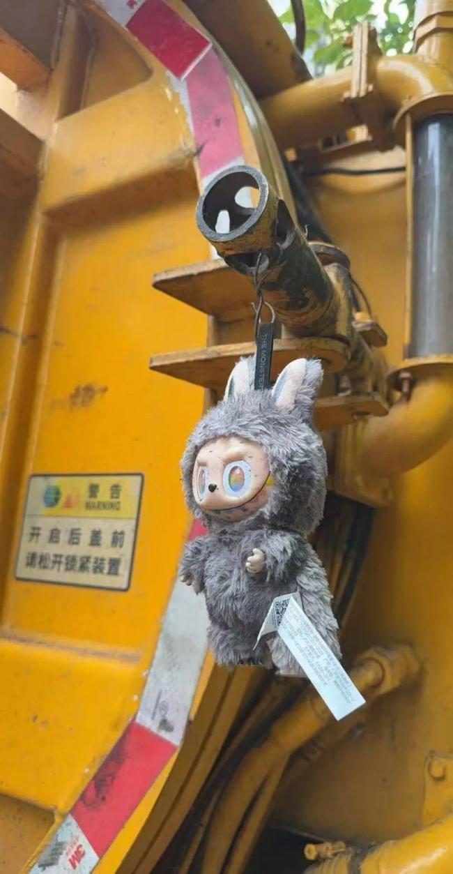 大爷捡到LABUBU随手挂吸粪车被买走 意外发现正品引发关注
