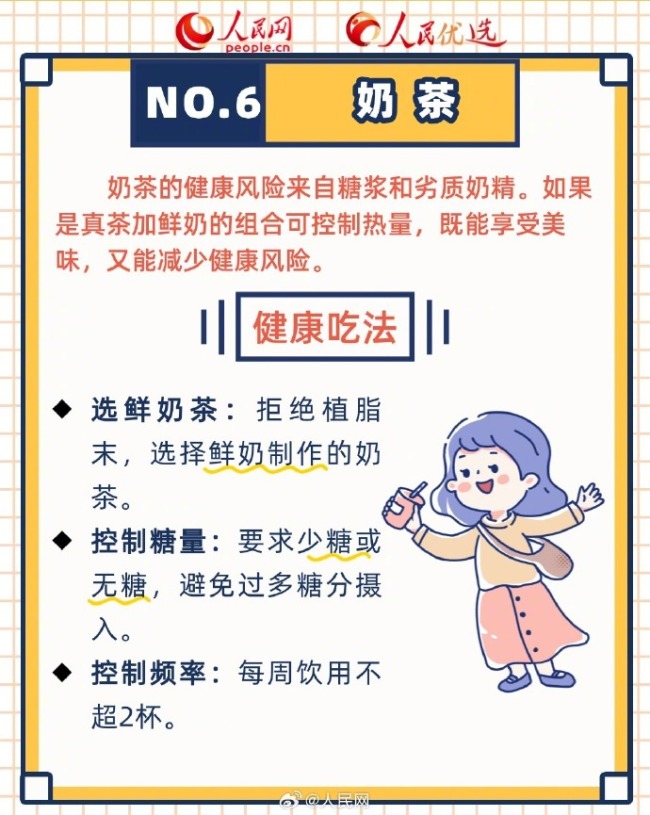 这些垃圾食品吃对了也能很健康！建议每周喝奶茶不超过2杯