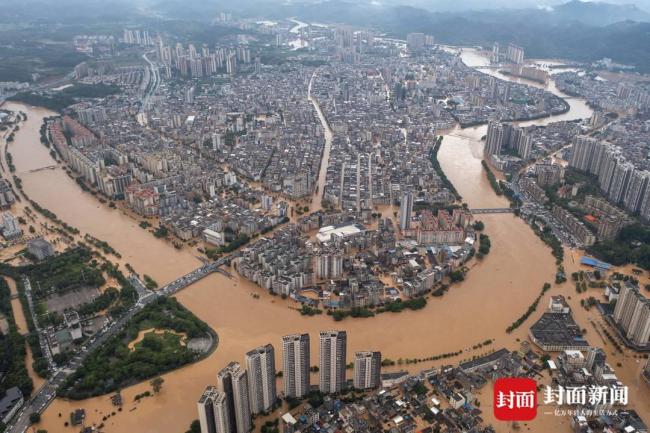 航拍洪水退去后的廣東懷集 生活重啟
