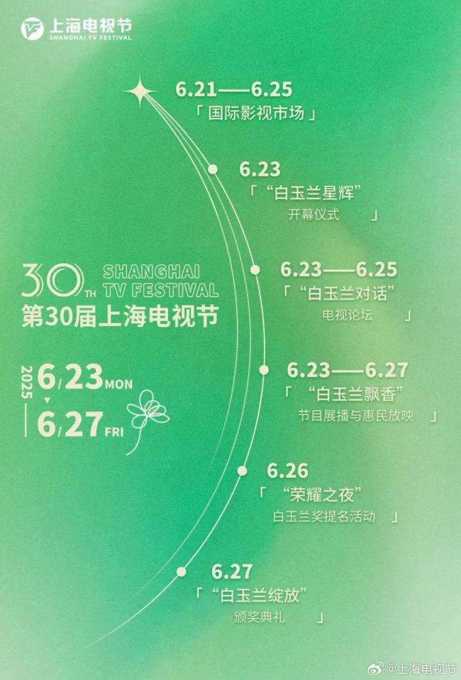 第30屆上海電視節(jié)今日開(kāi)幕 三十而勵(lì) 光影新程