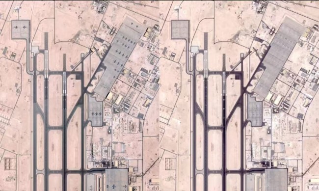 衛(wèi)星圖像顯示卡塔爾軍事基地美軍飛機(jī)已提前飛離