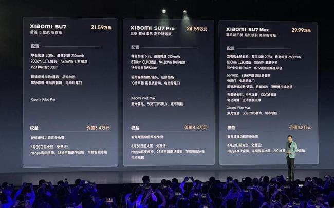 小米YU7发布会 配置高价格合理