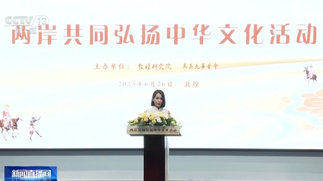 马英九率台湾青年参访敦煌莫高窟