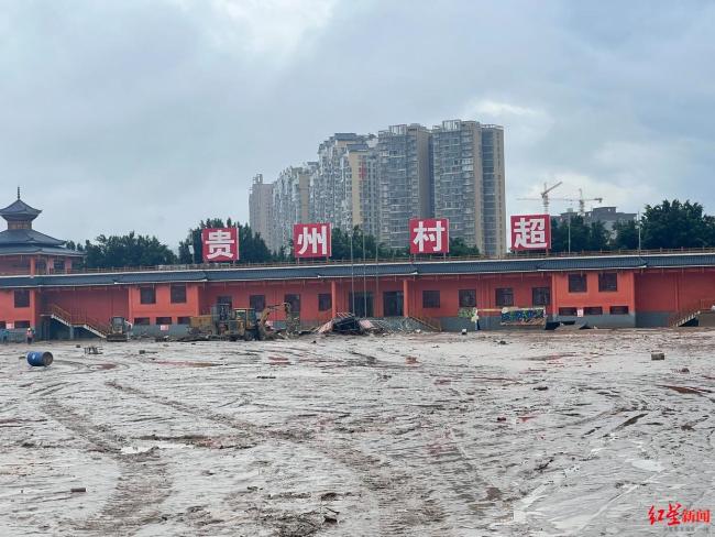 直击被洪水二次侵袭后的榕江 城市清理与重建中
