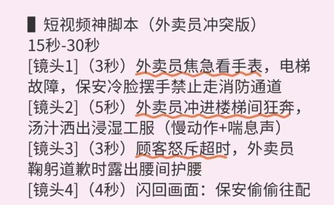 骑手悲惨生活有专门剧本和演员定制 虚假摆拍套路揭秘