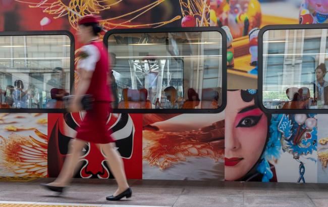 京津冀首列觀光旅游列車(chē)在京發(fā)車(chē) 移動(dòng)文化空間啟程