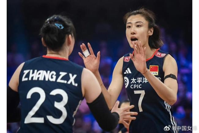 中國女排3比1擊敗加拿大