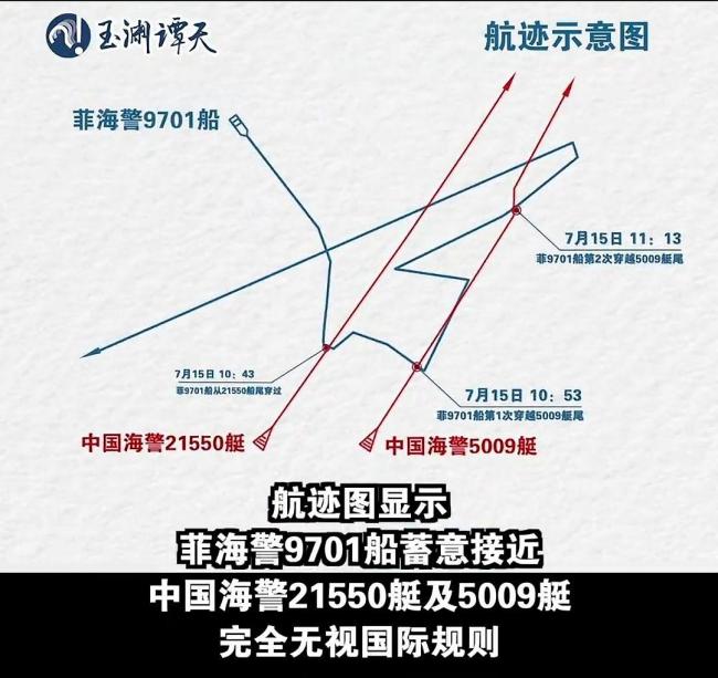 菲海警下狠手 2000吨大舰冲向中国海警艇 黄岩岛对峙升级