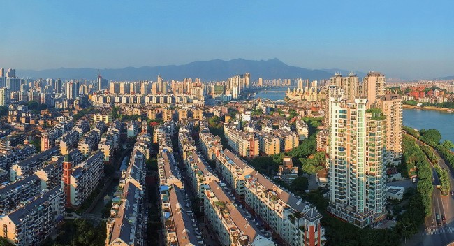 2018年，福州市臺(tái)江區(qū)蒼霞新城，高樓拔地而起，舊貌換新顏。