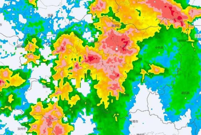 郑州7站降水量超50mm 暴雨黄色预警生效中