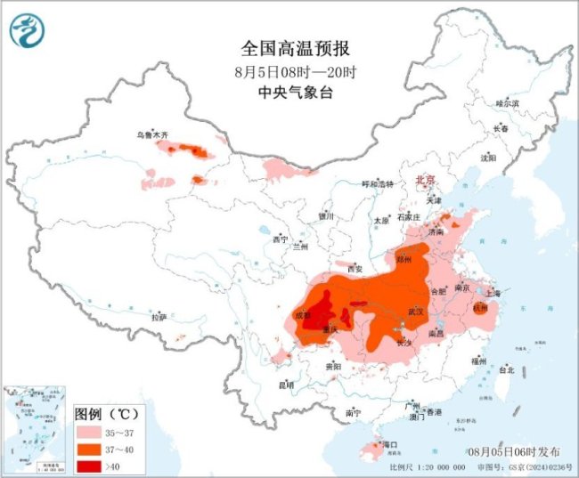 中央气象台 北方降雨增多 高温天气明显减少 中东部高温6日起减弱