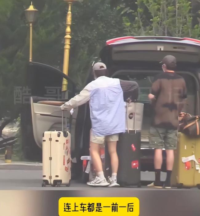 任素汐董博度假后同回家 低调同业引眷注