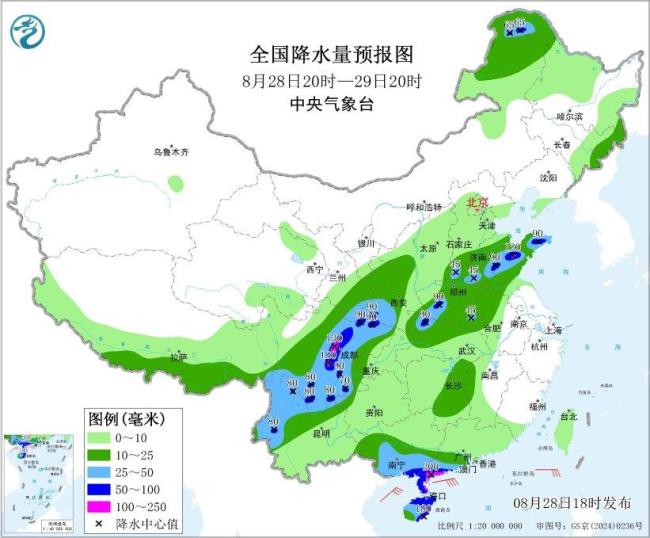 四川盆地等地仍有较强降水 暴雨蓝色预警持续