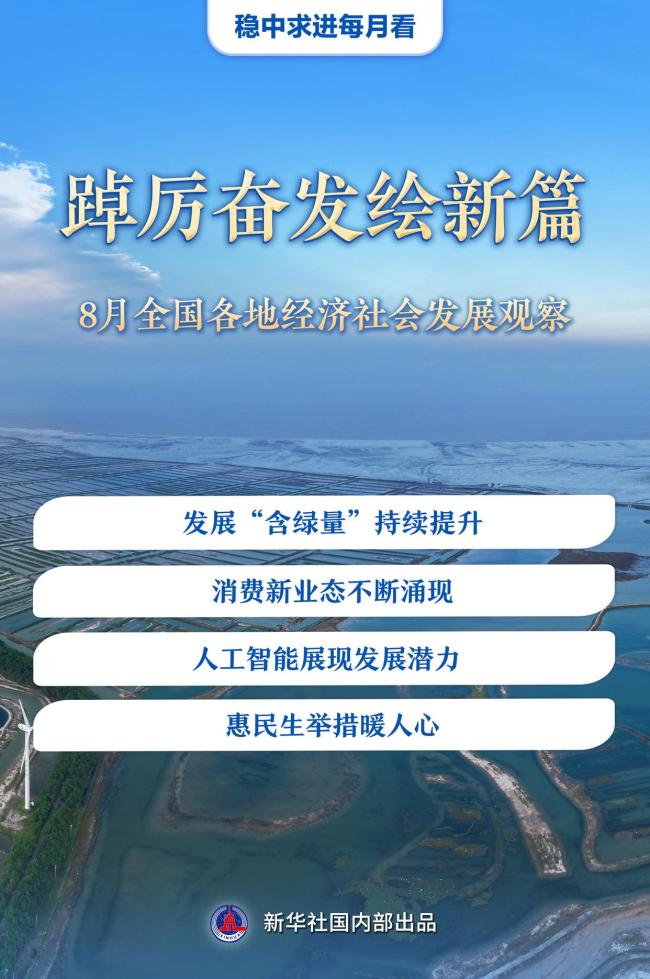 8月全国各地经济社会发展观察